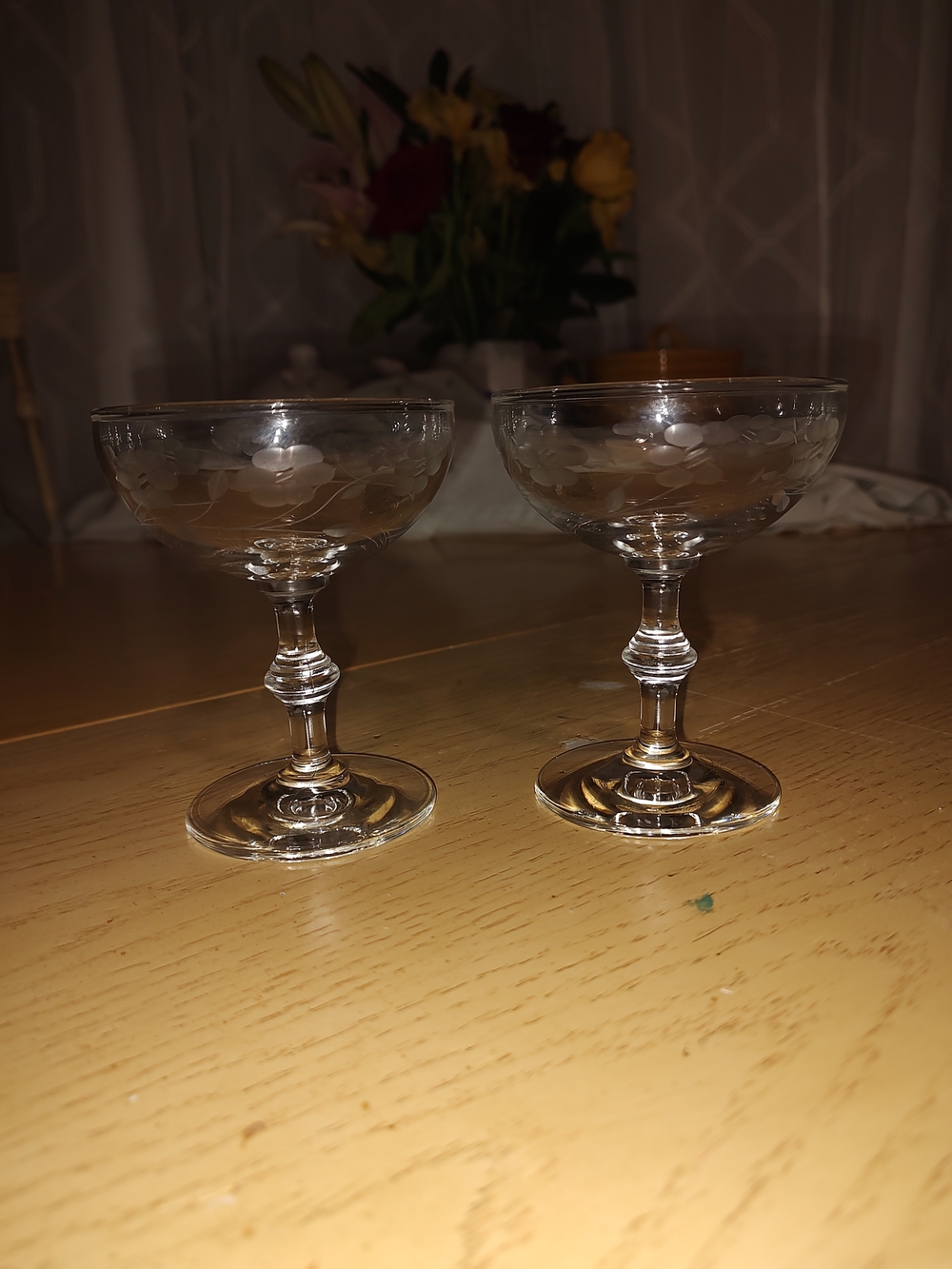 Princess House Heritage Champagne Glasses - Set of 2